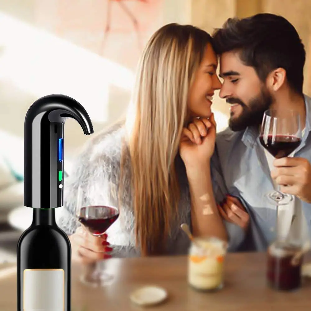 The Innovative Gifts for Men Ideas Intelligent Rechargeable Electric Wine Gadget Automatic Wine Tool Kit Luxury Business Set