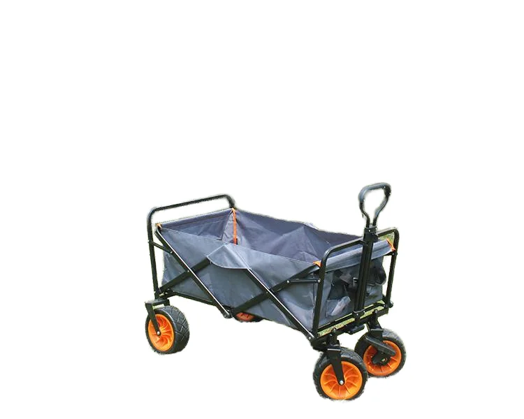 New Electric Foldable Picnic Camping Wagon Trail Collapsible Folding Beach Utility Cart Trolley Plastic Electric Wagon