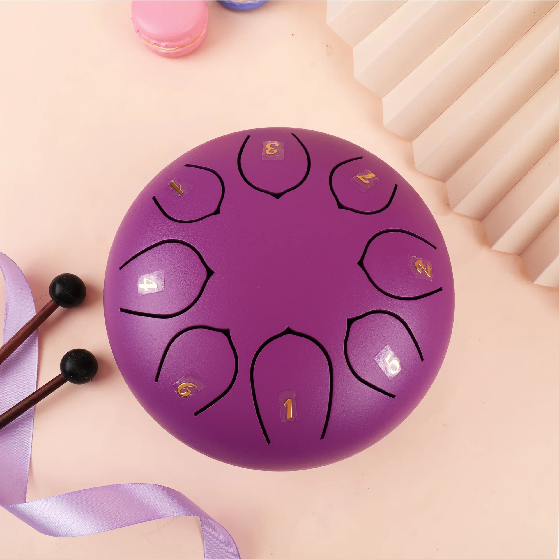 Барабан для языка из легированной стали, 6 дюймов, 8 заметок, ручной барабан, лечебный барабан, инструмент для детей и взрослых, перкуссионные инструменты