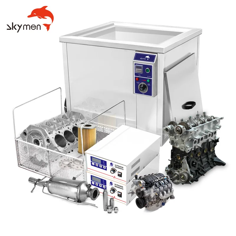 Skymen Factory JP-480ST 2400W 175 Liters ce rohs Industrial Sonic Carburetor Cleaner Dirt ,Oils , Lubricants, Carbon Cleaning