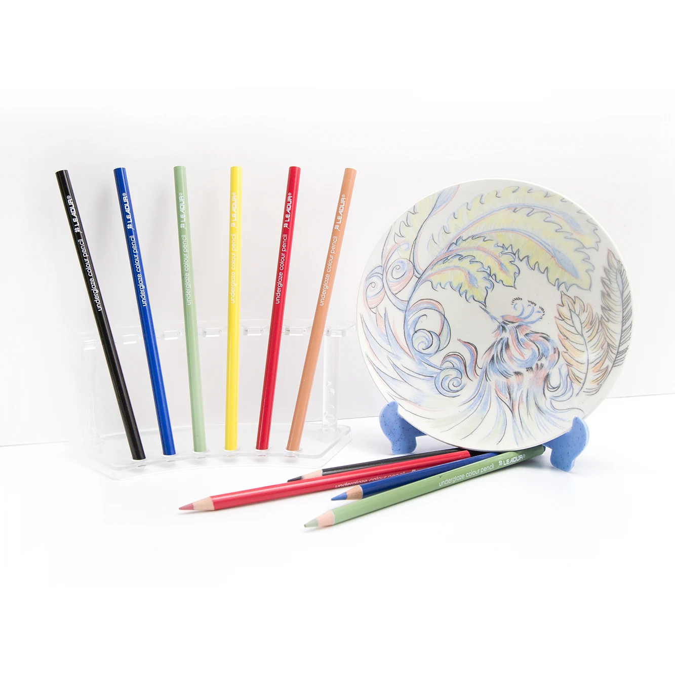 Leadur Ceramic Art 6pcs Underglaze Color Pencil Ceramic painting pencil Underglaze Pencil For Pottery