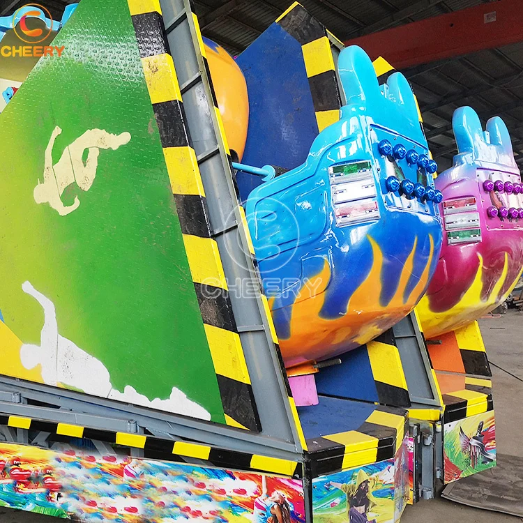 Fairground high speed spin rides crazy dance chasing crazy dancer folding break dance mobile carnival rides