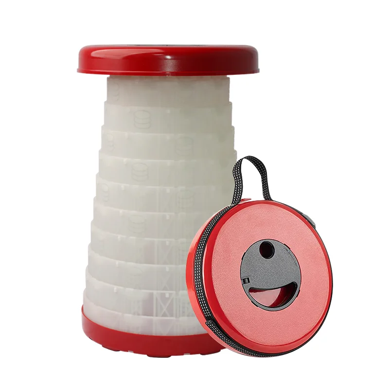 Portable Folding Collapsible Stool with light for Outdoor fishing camping hiking