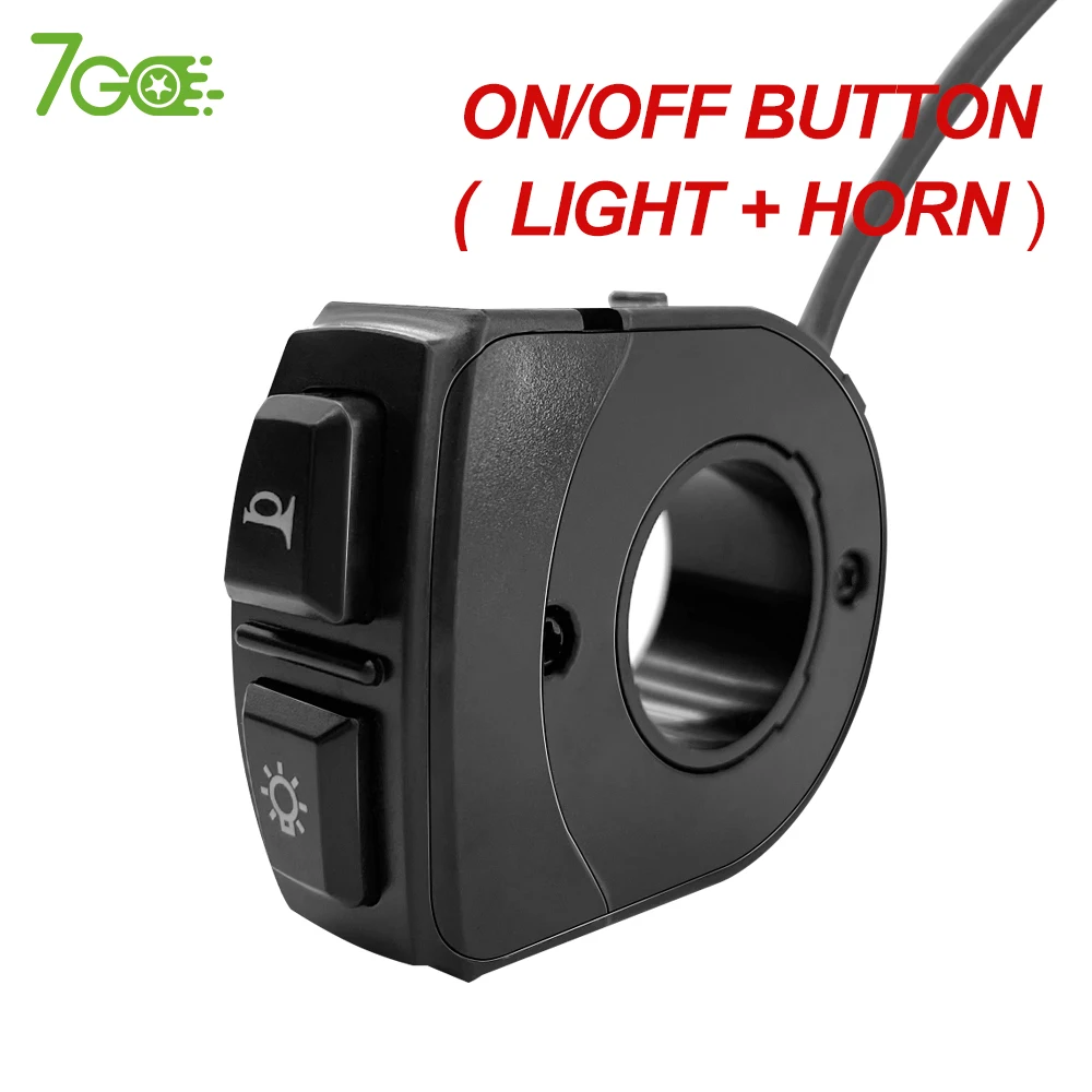 Handlebar On/Off Switch for Motorcycle Electric Dirt Bike LED Light Bar Driving Running Brake Lights Electric bicycle switch