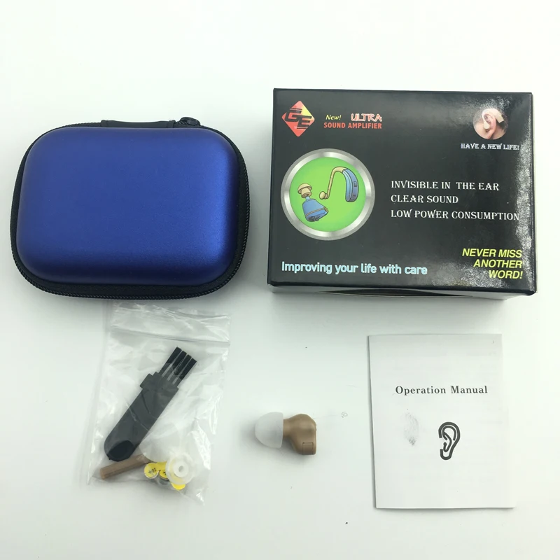 Pocket Hearing Aid Internal Rechargeable Batteries for CIC Mini Digital Hearing Aid Sound Amplifiers Wireless Ear Aids