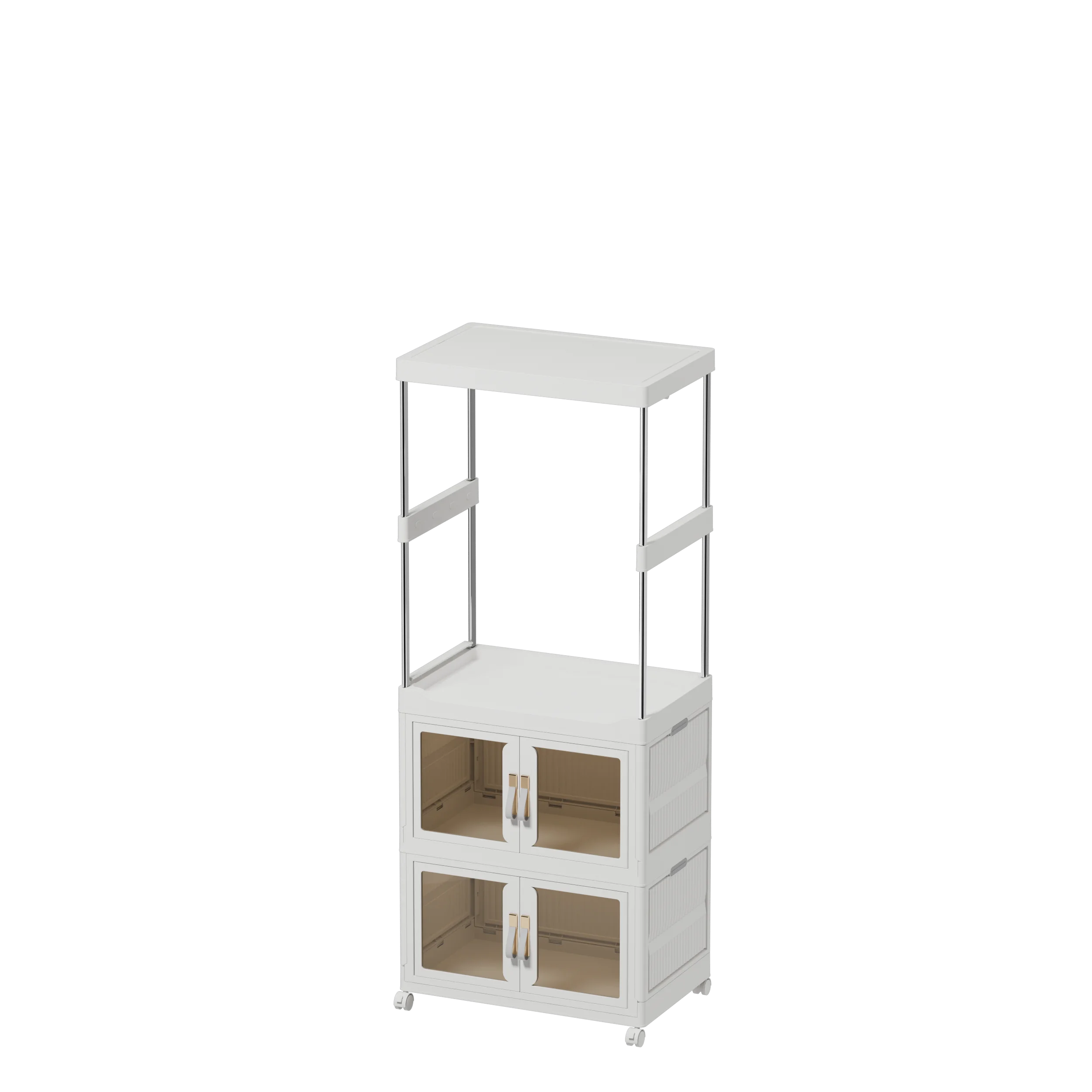 Hot Sale Plastic Stackable Storage Cabinet Folding Collapsible Plastic Containers Bin Toy Organizer