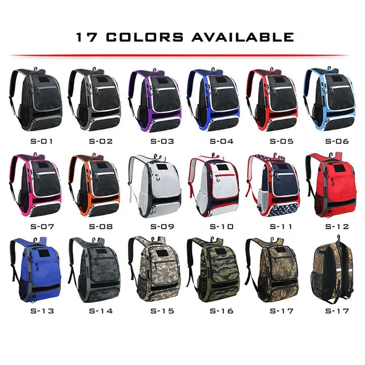 Green Camo Baseball Backpack