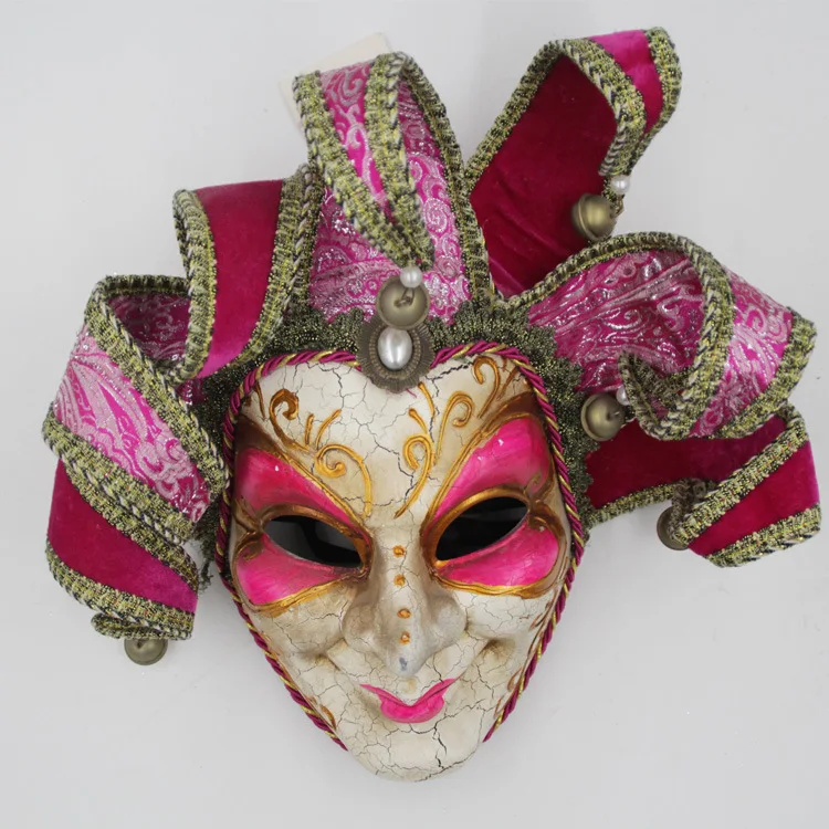 Venetian Comedy  Exquisite Decoration Jester Masks