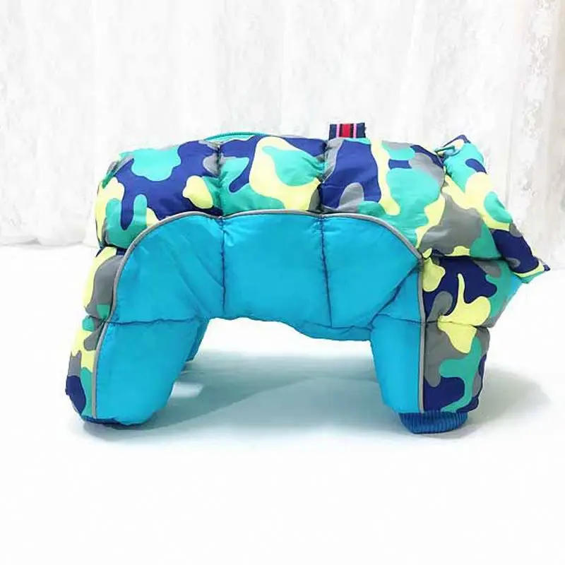 2021 dog winter clothing pet teddy dog four legged clothing cotton pet dog clothing