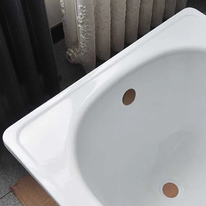 square simple built in steel bath tub hot tub