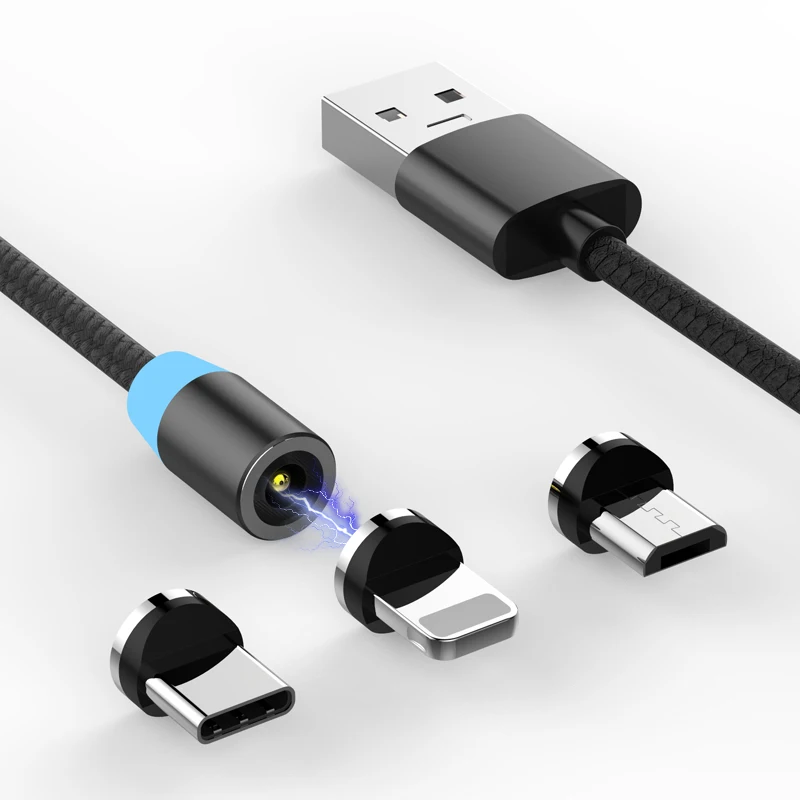 Оптовая продажа usb удлинитель Быстрая зарядка Магнитный микро мини 3 в 1 кабель для передачи данных usb кабель для зарядки