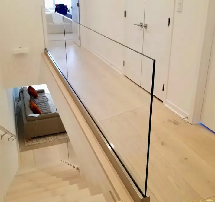 glass railing balcony staircase