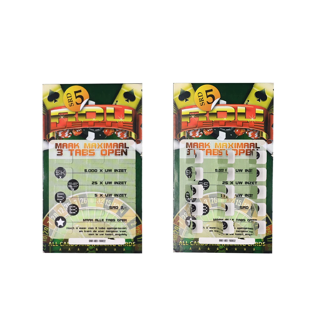 Manufacturer Best-selling pull tab card Factory digital printing Funny Surprise design buy pull tab tickets