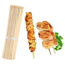 30cm 100pcs Bamboo Wooden BBQ Skewers Food Bamboo Meat Tool Barbecue Party Disposable Long Sticks Catering Grill Camping