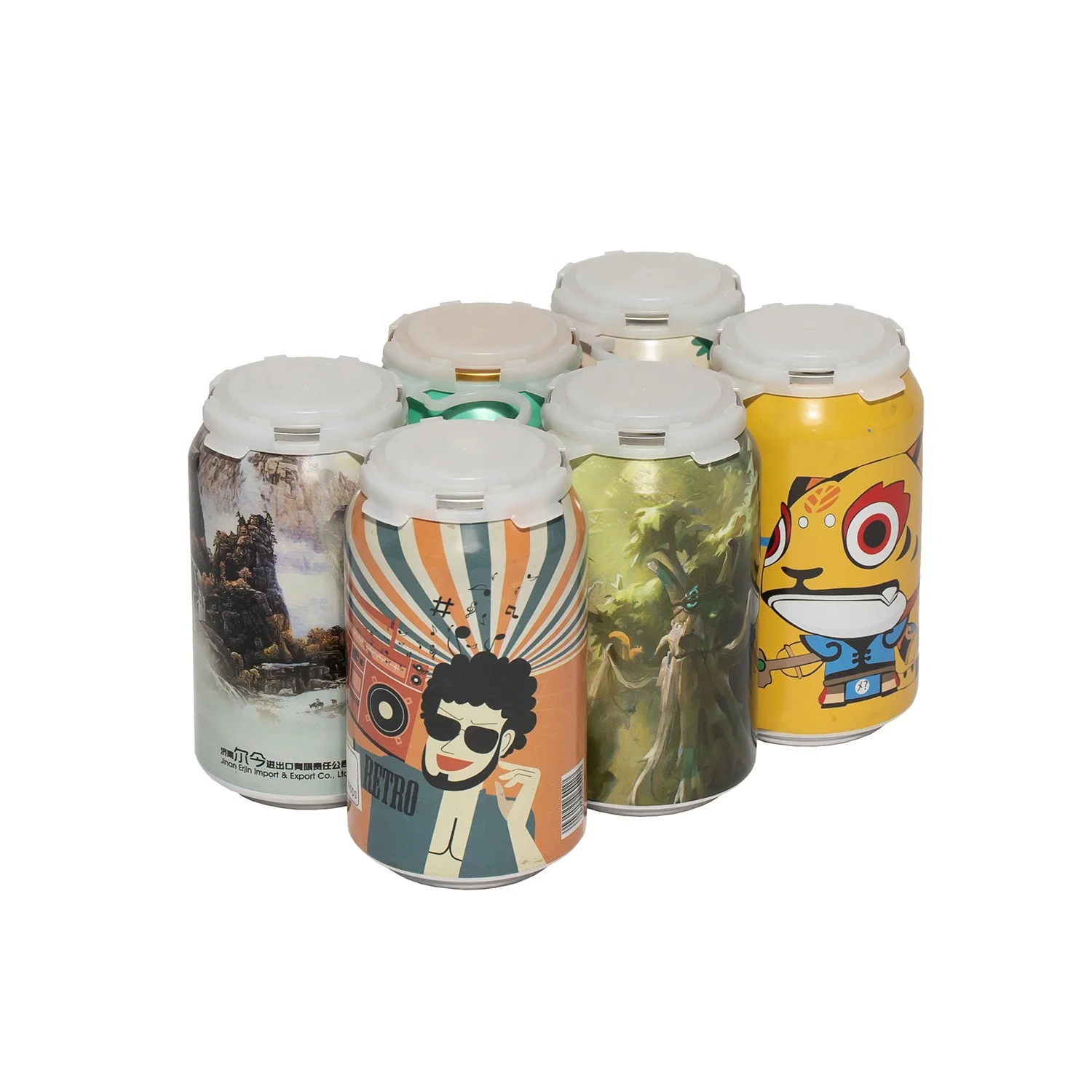 Easy Apply Plastic Can Carrier 4Pack 6Pack Beer Beverage Can Handles Price