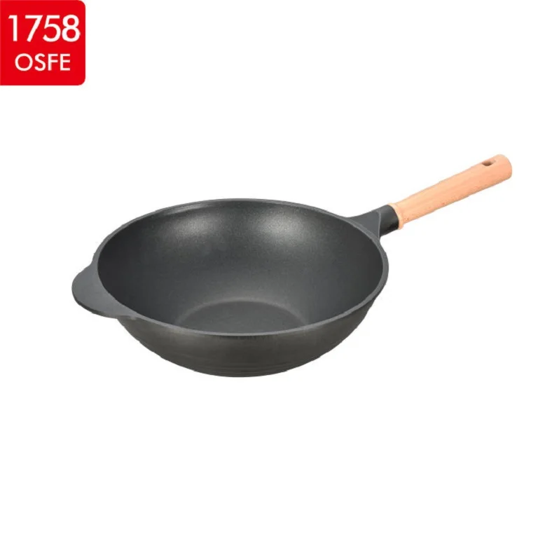 Non Stick Cookware Set For Home Kitchen Restaurant Cooking, Cast Iron China High Quality Wok
