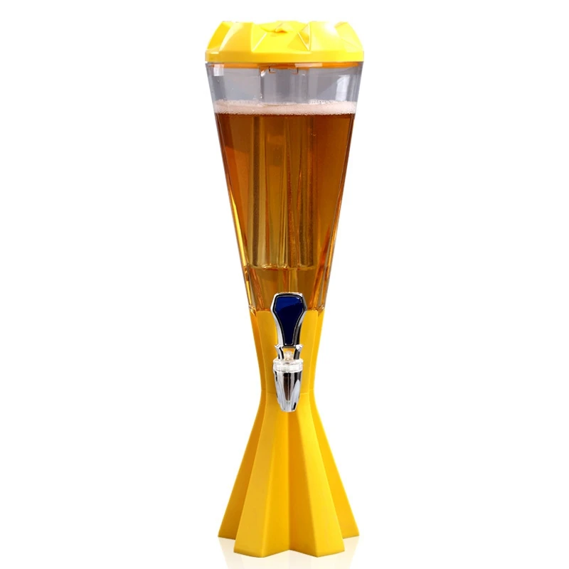Wine Dispenser Beverage Dispenser Custom Branded 3 Liters Beer Tower High Quality Tabletop Beer Tower