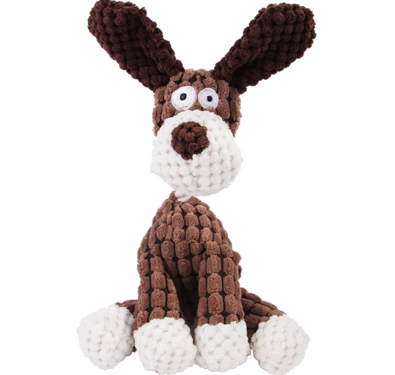 Grinding-Resistant Cotton Rope Hissing Plush Pet Dog Chew Toys