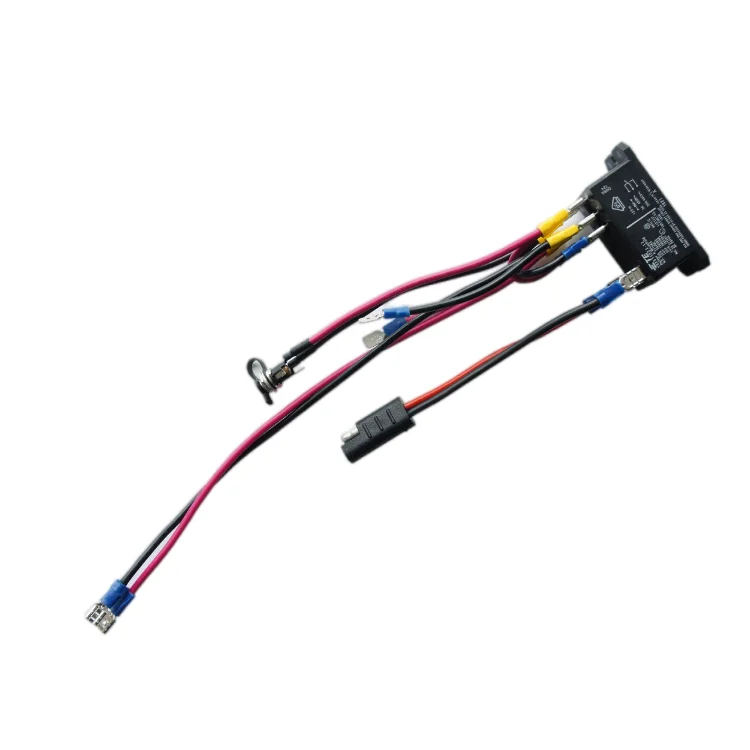 custom OEM wire harness with delay double pole double throw 12v wiring harness cable assembly