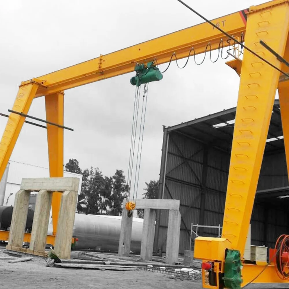Industrial Single 8Ton Single Beam Gantry Crane With Hoist