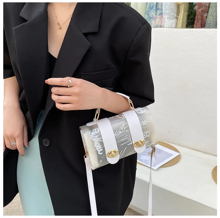 2024 Ladies Designer Bags PVC Golden-hardware Cross-body Flap Zipper Messenger Fashion Multi-color Letter Pattern  Shoulder Bag