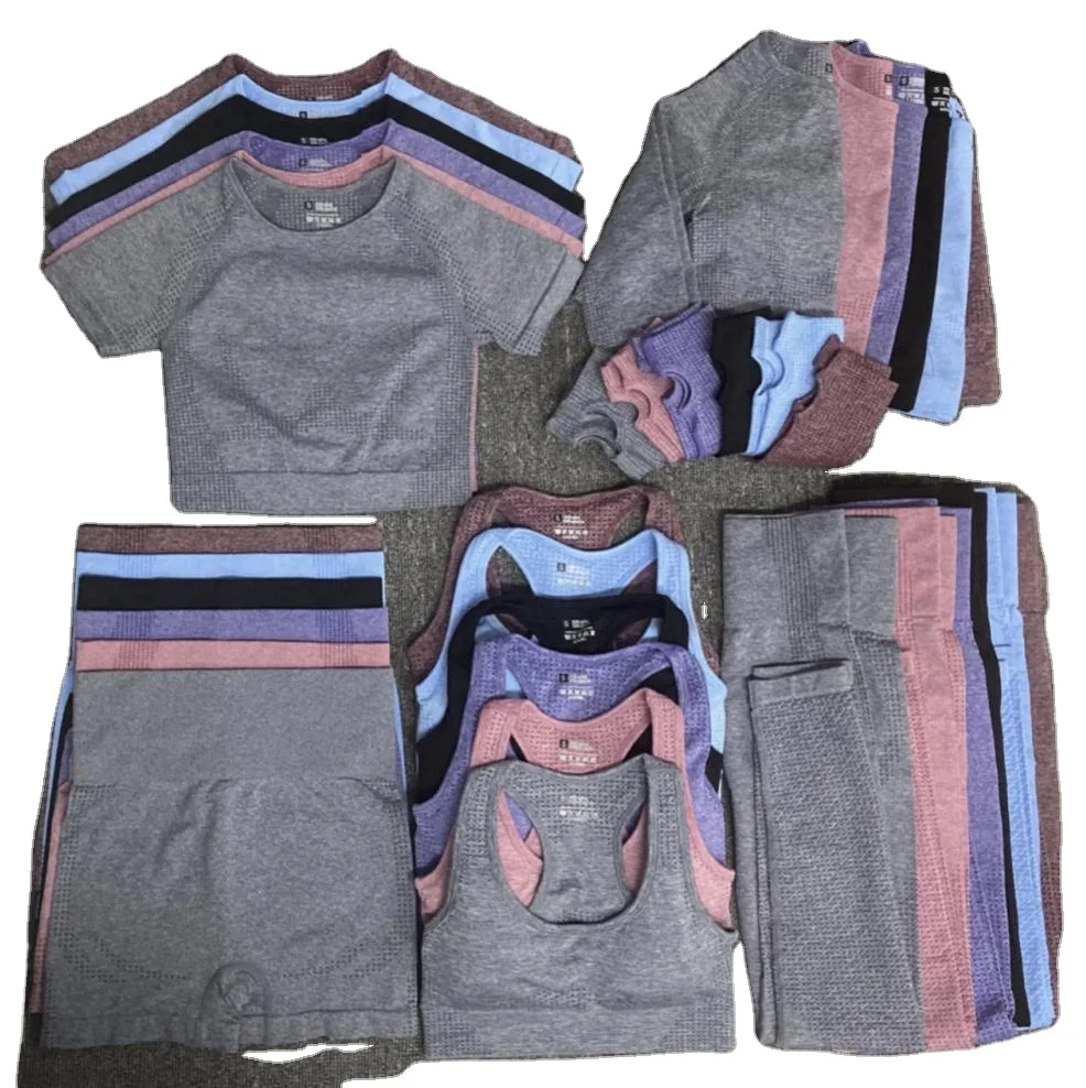 BR best women High Waist Seamless Yoga 5 3 2 piece set suit Gym Sport workout bra fitness Leggings clothes wear sets activewear