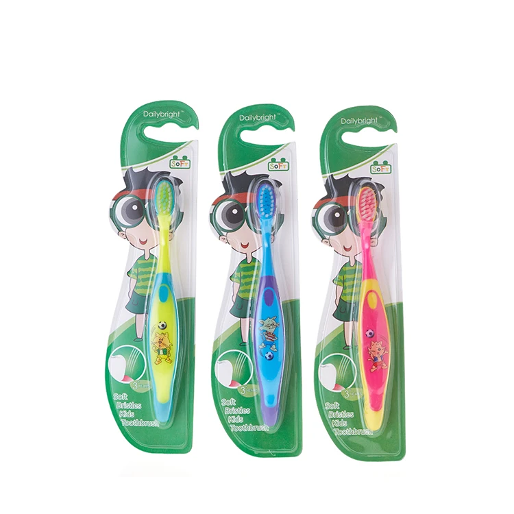 Kids tooth brush with print logo, soft kids tooth brush, children oral care products