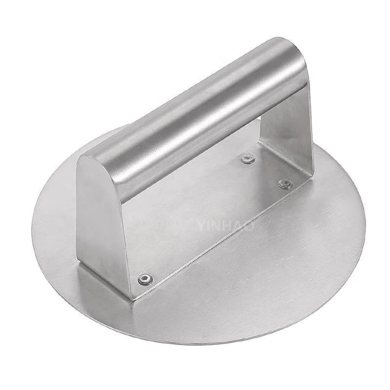Wholesale Price Heavy Duty 2 Pieces 9 inch Cheese Melting Dome And 6.2 Inch Burger Press Stainless Steel Smash Burger Press Kit