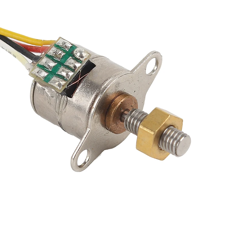 10mm micro step motor 5VDC 2 phase stepper motor mini M3 screw  motor with copper nut