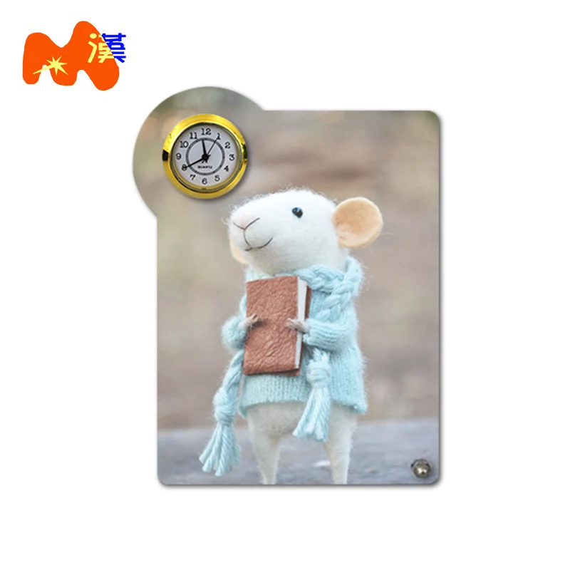 Домашние декоративные сублимационные пустые деревянные настольные часы C357 переносные персонализированные подарки на