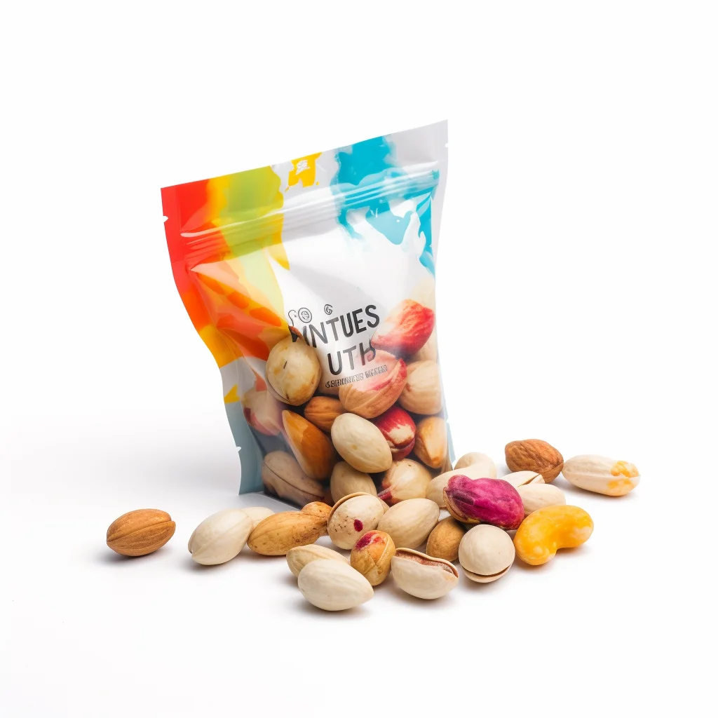 Plastic Resealable Zippered Pouch Clear Plastic Zipper Pouch Zipper Smell Proof Stand Up Pouch for Cookie Nuts Packaging Bag