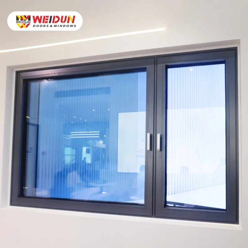 VF99 hot selling soundproof thermal insulation aluminum casement window house windows for private and commercial building