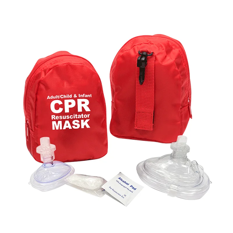 First Aid Adult/Child CPR Pocket Resuscitator, Medical CPR Rescue Mask