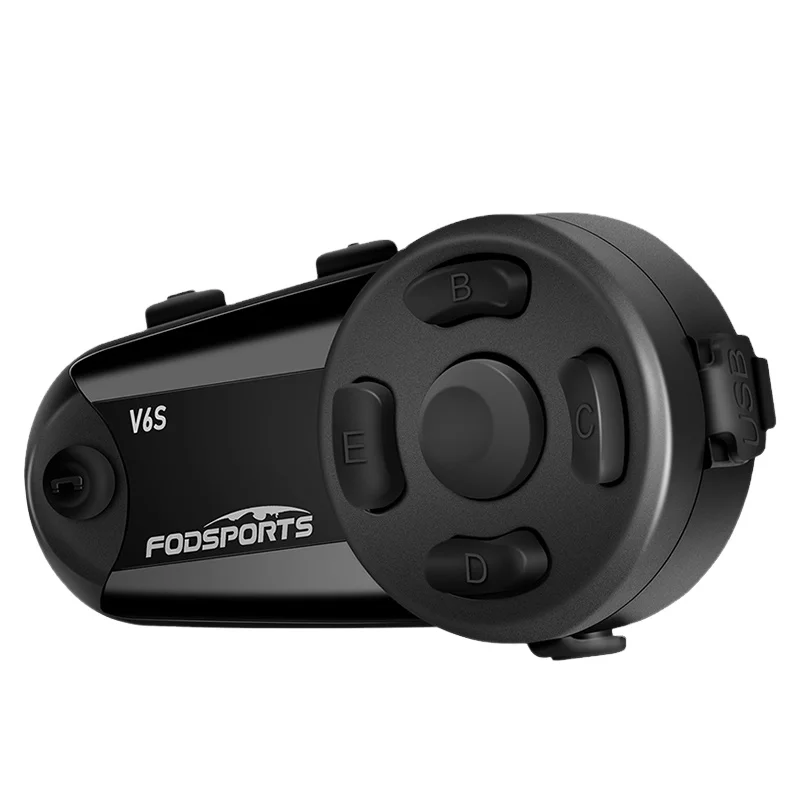 Fodsports Bike Communication System referee headset V6 S 1000M 6 Riders motorcycle bluetooth helmet intercom