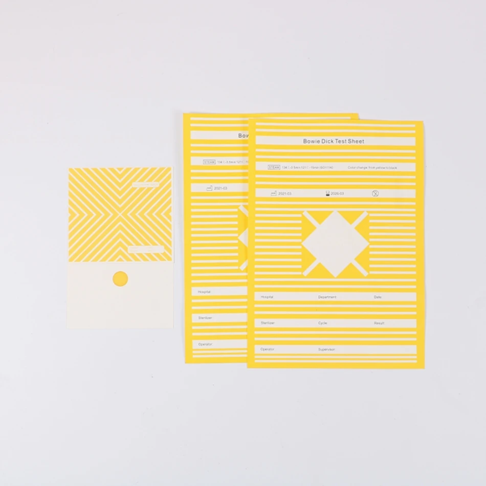 Manufacturer Bowie Dick Test Pack For Steam Sterilizer Integrity Testing Bd Packs