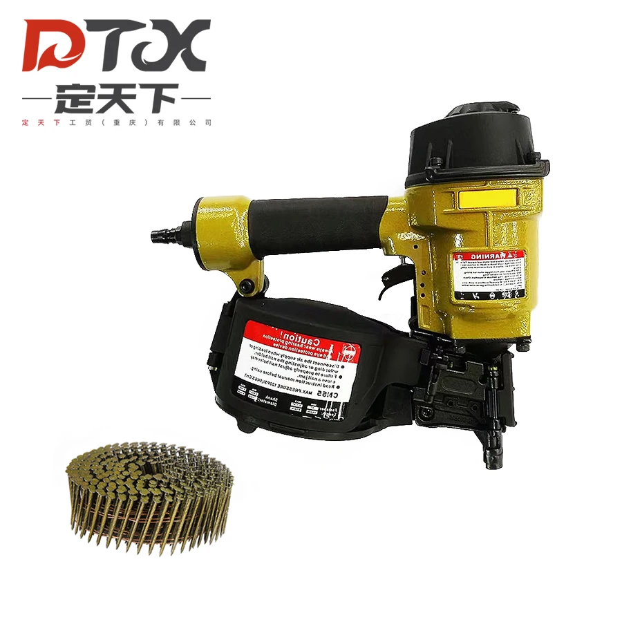 DTX Air Tool Wooden Pallet Pneumatic Coil Nailer Gun Cn55 Cn70 Cn80 Cn90 Cn100 Coil Nails Gun For Wooden Package