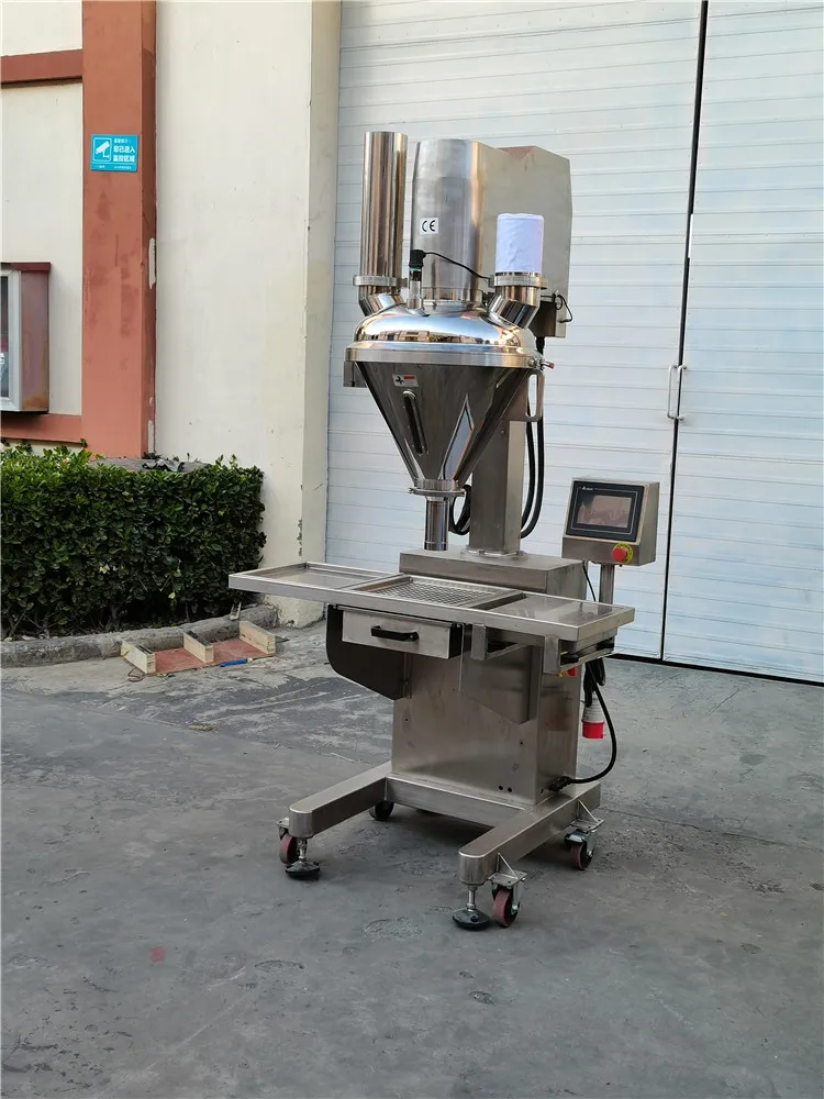 Industrial Coffee Filler Auger / Vertical Form Fill Seal Machine With Powder Filling Machine