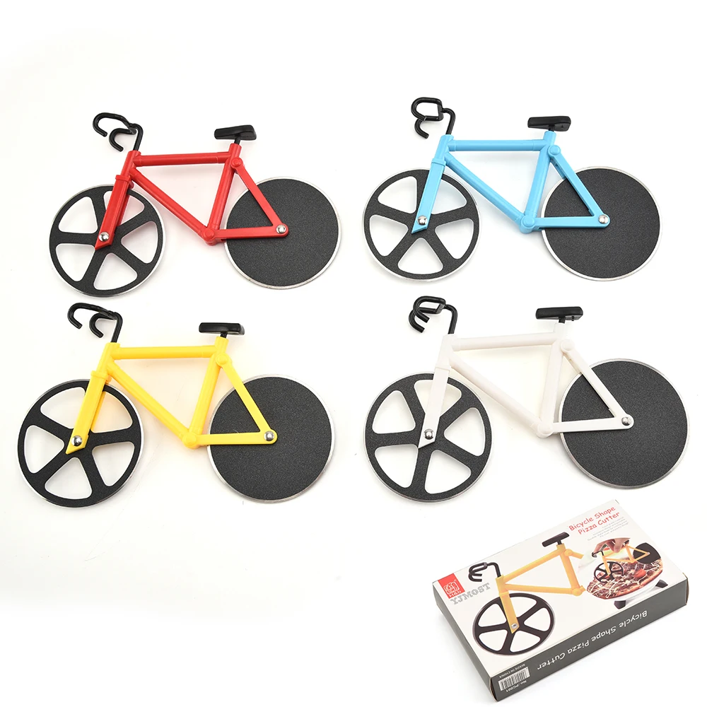 
Novelty Design Stainless Steel Pizza Cutter Bike wheel Bicycle Shape Pizza Cutting Knife 