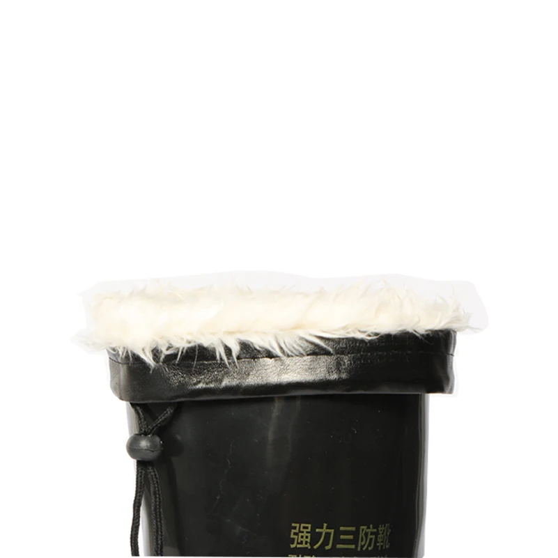 Customized Work Safety Boot For Men Women With Steel Toe Warm Cotton Lining Waterproof Anti Slip Mud Pvc Rain Boots