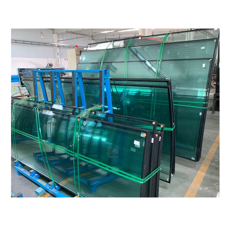 China safety building material 12mm tempered curved glass