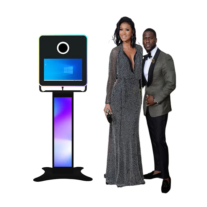 Best Selling Cheap 15.6 Inch LCD Touch Screen Monitor 32 Inch Mirror Photo Booth with camera and printer  for business party