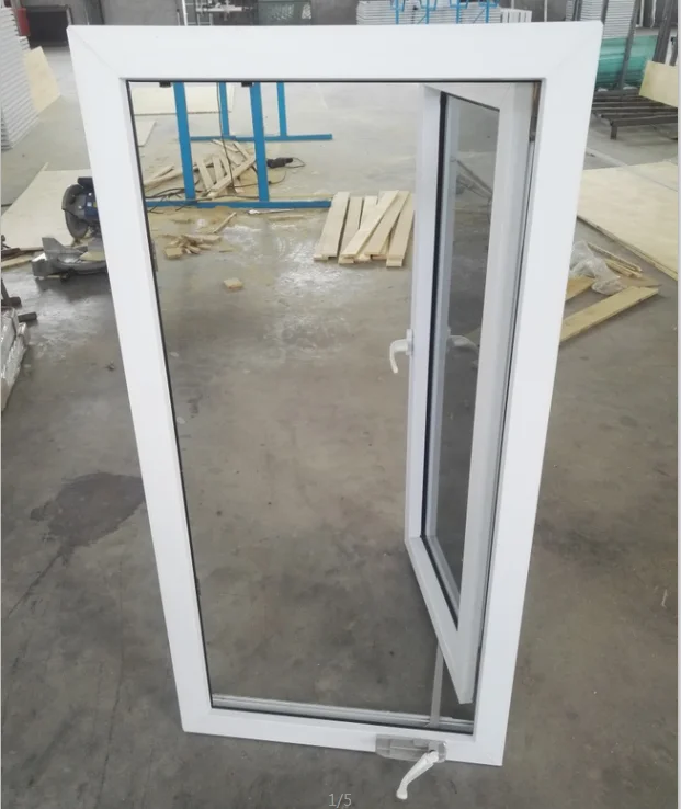 New design UPVC/PVC casement windows Crank Open Casement Windows with Handle Crank Opener