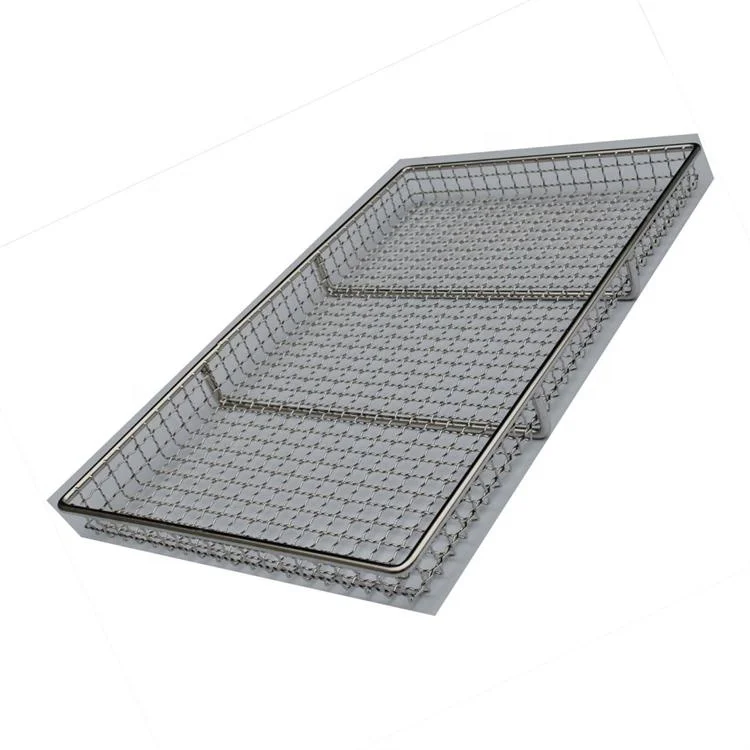 Food grade  stackable stainless steel wire mesh drying tray for fruit food dryer