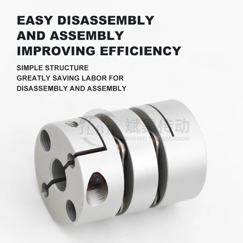 Rotex Aluminum Alloy Plum Shaft Couplings Clamping type Spider Jaw For CNC Servo Motor Miniature Ball Screw print