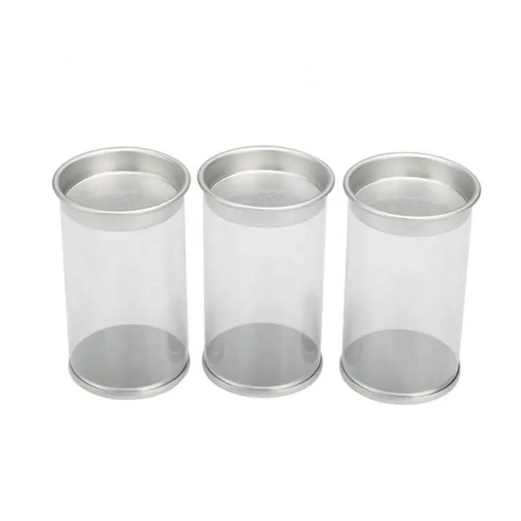 Прозрачный цилиндрический контейнер из ПВХ/круглая коробка из ПВХ, оптовая продажа, прозрачная пластиковая упаковка в трубку