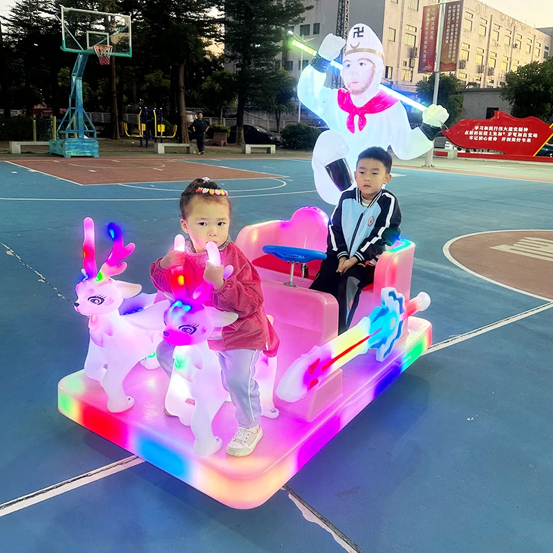 New Cool Timing Remote Start Luminous Electric Bumper Cars for Kids Indoor and Outdoor 24v  Battery Car for Amusement Park