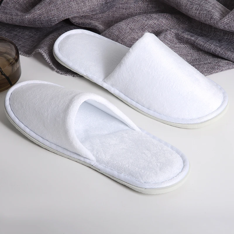 Hotel Amenities Disposable Slippers Eva Outsole Material Hotel Disposable Slippers