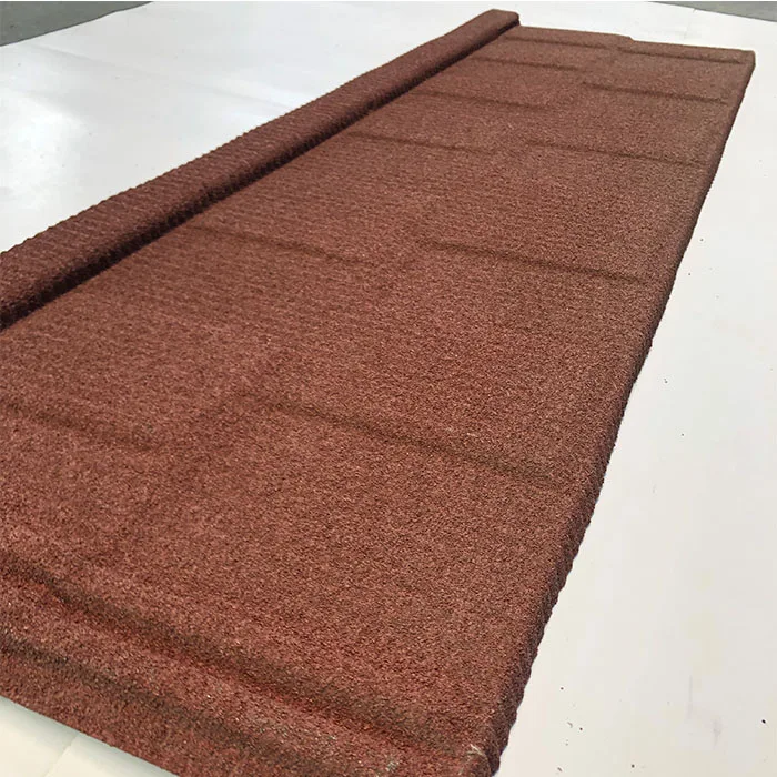 Stone coated roofing metal tile Red Stone Coated Anti corrosion roofing shingles tile