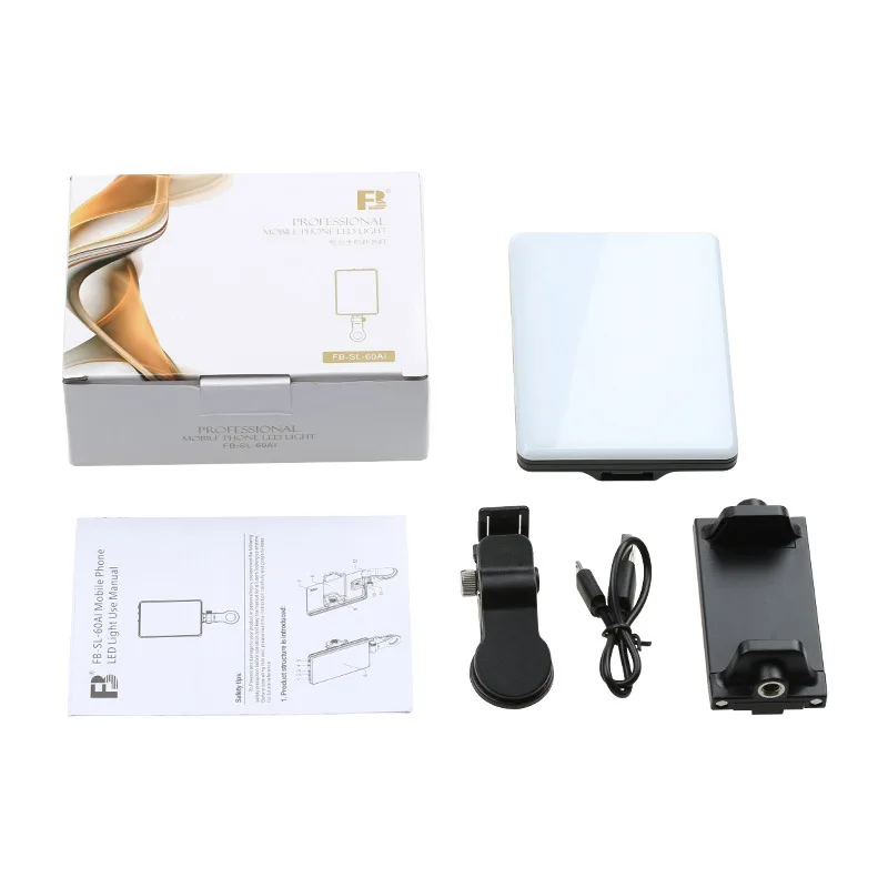 Rechargeable Smartphone Cute Phone Clip LED Fill Light Portable LED Live Streaming Makeup Webcam Lighting Zoom Call Clip Light