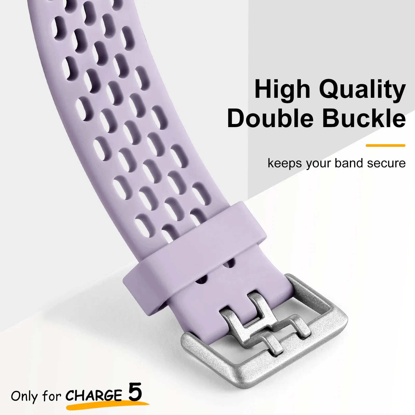 New arrival Breathable Wrist Band Silicone Sport Waterproof Watch Band For Rubber Watch Strap Fitbit Charge 5